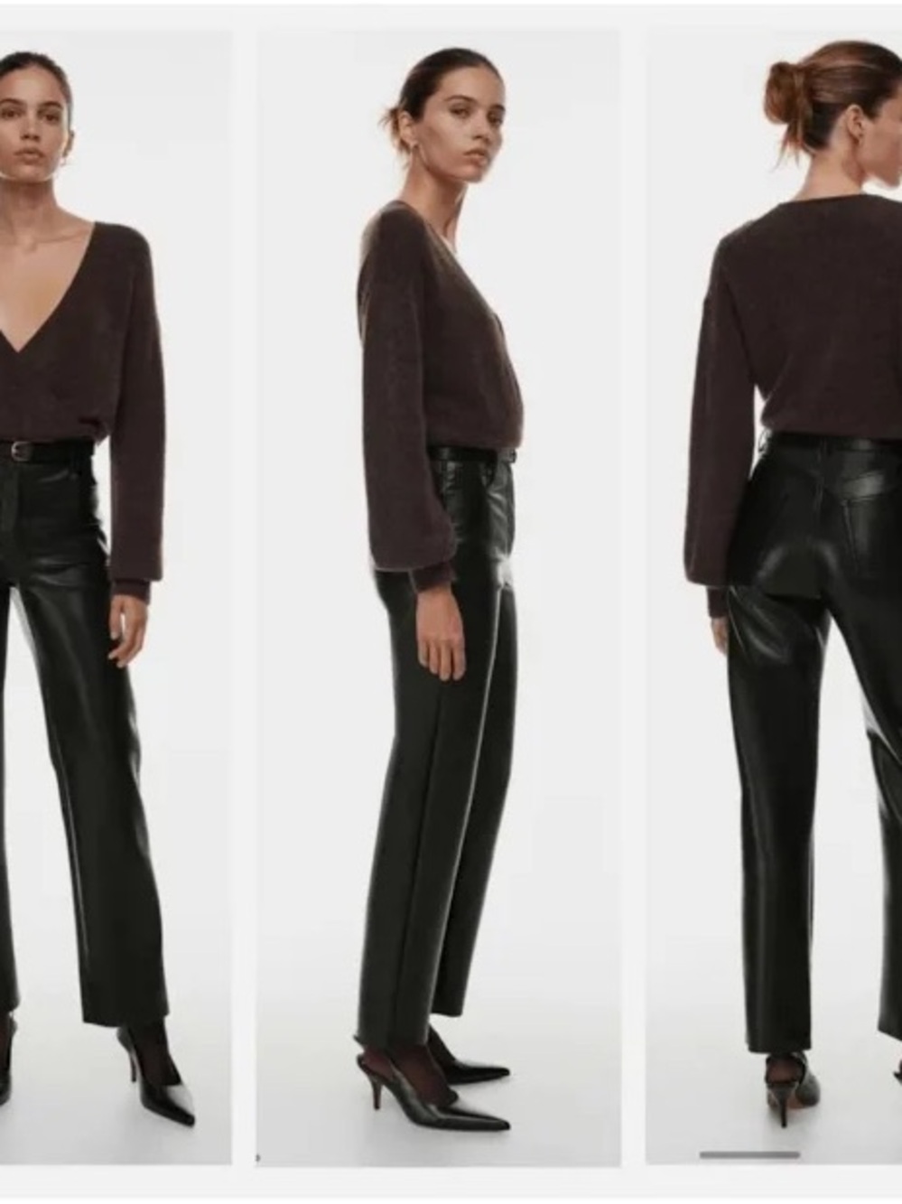 Aritzia Wilfred Women’s Melina Leather Pant